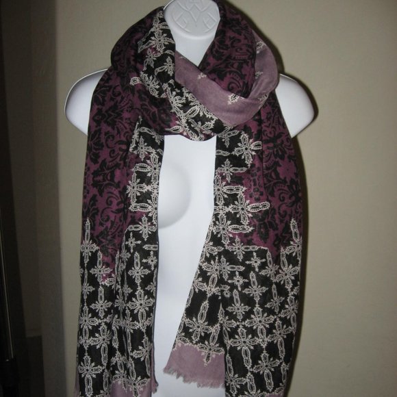Betty Jackson Black Scarf NWOT - Picture 5 of 7